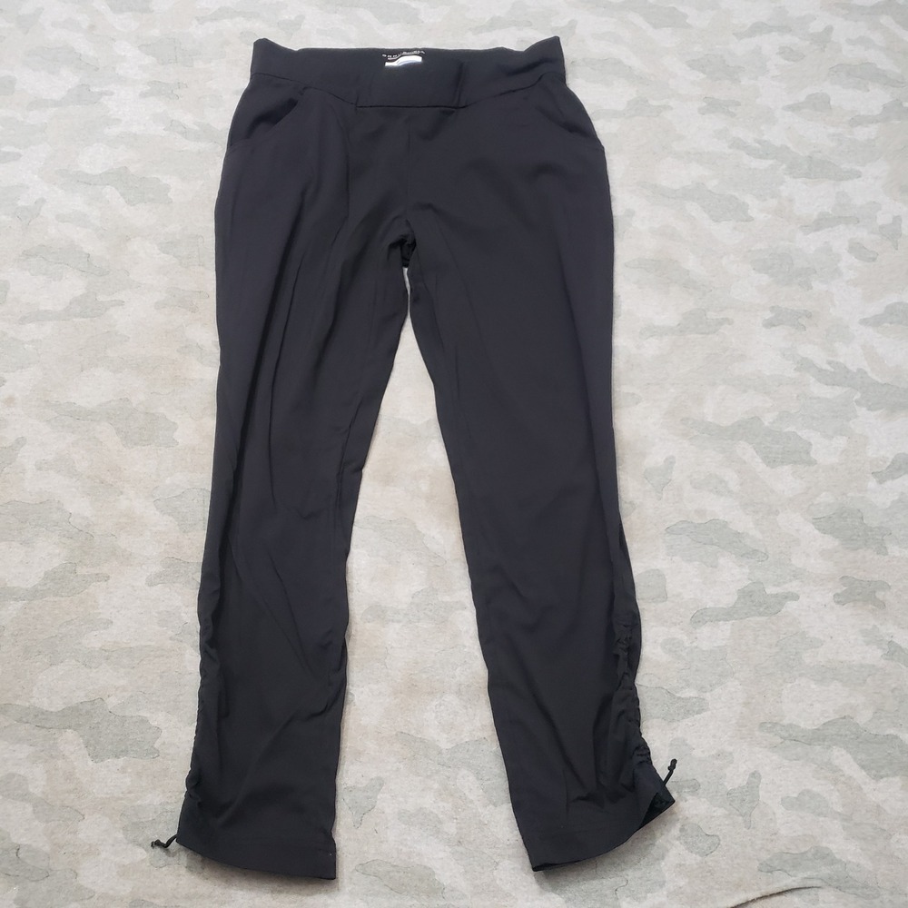 Columbia Pants Womens Large Black Omni-Shield Pull On Stright Leg Hiking Outdoor